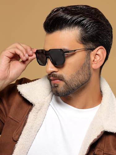 Image of Voyage Square UV Protected & Polarized Sunglasses for Men & Women