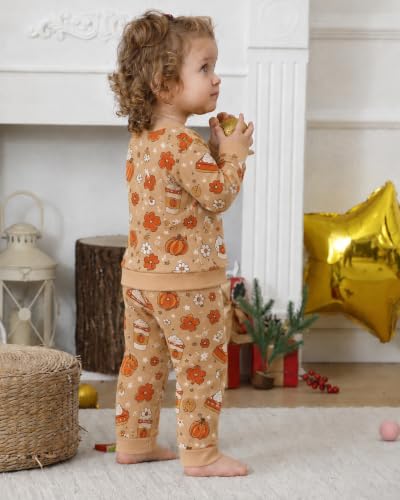 Image of Jecson Baby Girl Clothes Toddler Outfits Quilted Heart Sweatshirt & Jogger Pants Fall Winter Sweatsuit 2Pcs Sets 3M-4T