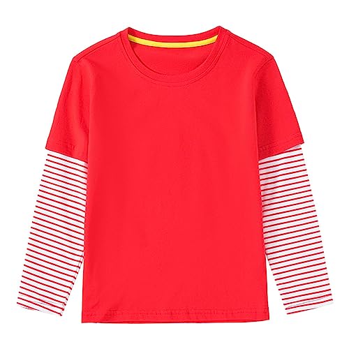 Kids Sweatshirts Soft Cotton Warm Crewneck Cartoon Stripes Long Sleeve Pullover Top For Boys Or Girls The Strokes