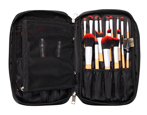 LOUISE MAELYS Zipper Makeup Brushes Bag Cosmetic Bag Pencil Case for Travel