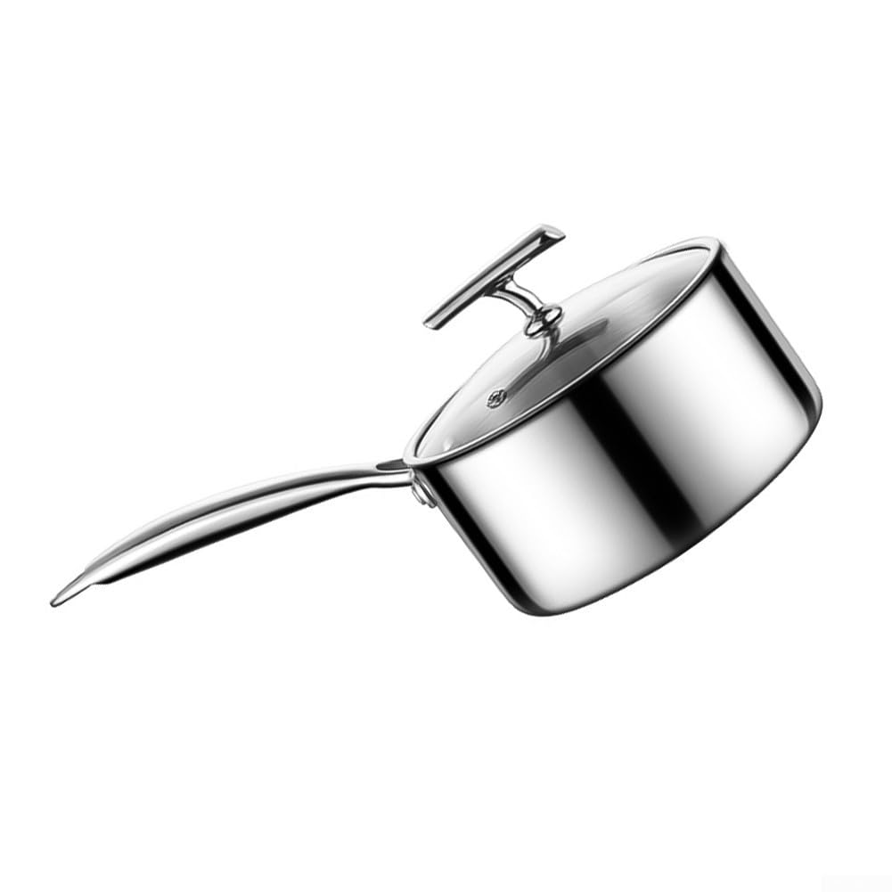 Olla para acero Inoxidable 316 con Tapa Vidrio Antiadherente