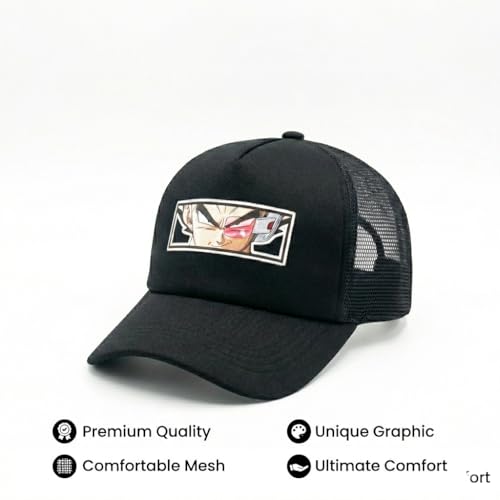 Image of faas Half Mesh Trucker Cap | Unisex Mesh Design | Adjustable Snapback Sports Cap for Men & Women-1pcs