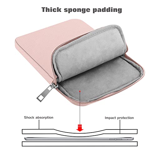 Image of MoKo 9-11 Inch Tablet Sleeve Bag Padded Protetive Carrying Case | Fits New 11inch iPad Air M4, iPad A16 2025, iPad Pro 11 M4, Air 5 /4 /3, iPad 10 /9 /8th Gen, Tab S8 /S9 11 inch, Baby Pink