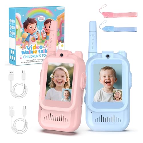 La mejor comparación de Niño Recargado para comprar hoy. 44 EBJYTK Video Walkie Talkies para Niños,Paquete de 2 Walkie Talkie Video Niños Recargable,con Pantalla y Cambiador de Voz,Admite Ilamadas de Larga Distancia,Apto para Niños de 3...