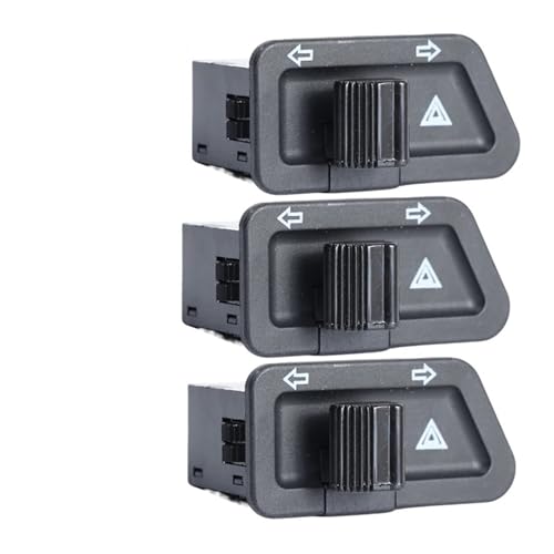Piezas de scooter para activar luces de emergencia, botón de interruptor modificado de 3 pines