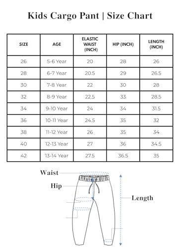 Image of Boys Cotton Regular Fit Cargo Joggers Trouser Pants with Pockets for Kids - Comfortable & Stylish Boys