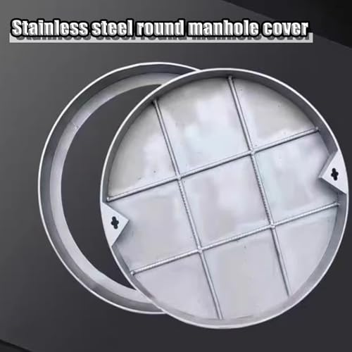 Couvercle de drain en inox 40x40 cm antidérapant et ultra résistant