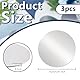 OLYCRAFT 3 Stück 15cm Aluminiumscheibe 1mm Dicke Runde Aluminiumbleche 1060 Aluminiumscheiben Anhänger Runde Stanzrohlinge Zum Laserschneiden Metallstanzen Schmuckherstellung DIY