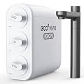 Ecoviva 0.01?m Ultra-Filtration Under Sink Water Filter System, 800G Tankless Water Filtration System, No Electricity & Zero Waste, Filters Heavy Metals, Includes Faucet, No Drilling Required