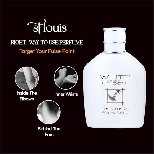 St Louis White Street London Eau De Parfum | For Men | 100ml | Long-Lasting Fragrance | Ideal Gift for Birthdays, Anniversaries & Special Occasions | All-Season Perfume