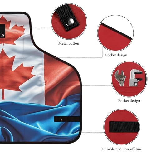 Delantal Retro Canadá Unisex Ajustable para Trabajo miniatura 3