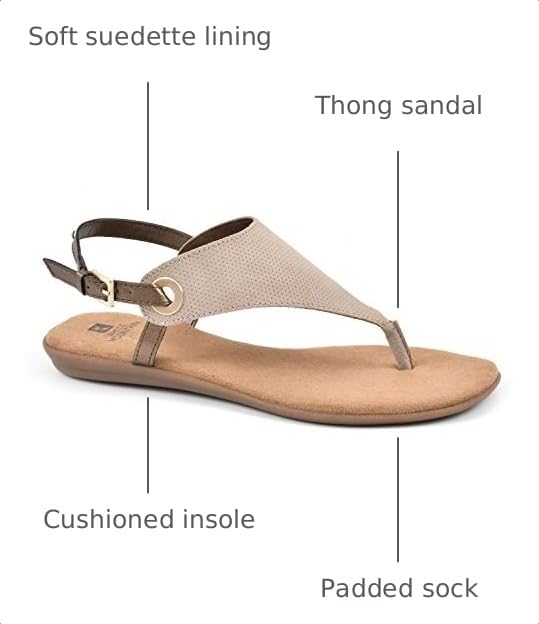 Image of WHITE MOUNTAIN Women's London Flat Sandal