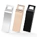 TOPESEL 3 Pack 32GB USB 2.0 Flash Drives Metal Memory Stick Waterproof Thumb Drive (3 Mixed Colors: Black, Gold, Silver)