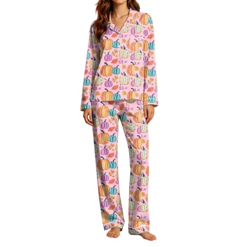Pyjama long pour femme respirant, vêtement de nuit et pantalon de loisirs 2 pièces