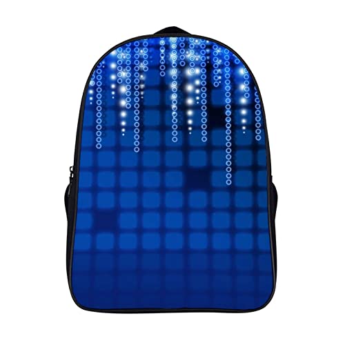 Sac à dos décontracté garçon fille bleu avec relief 3D tendance