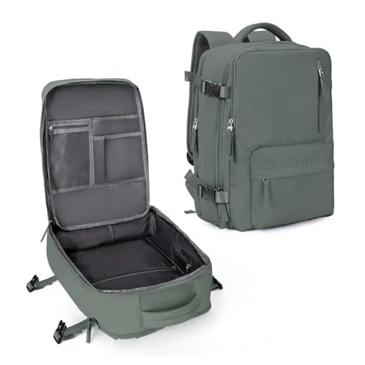 Large Travel Backpack for Women Men Airplanes Carry On Laptop Waterproof Hiking Backpack Person Item Flight Approved Outdoor Sports Rucksack Casual DaypackMochila De Viaje Gym traveling bag Green