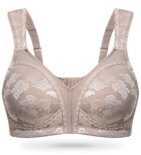 Image of Wingslove Women's Minimizer Bras Full Coverage Wirefree Comfort Plus Size Bra Large Bust Non Padded