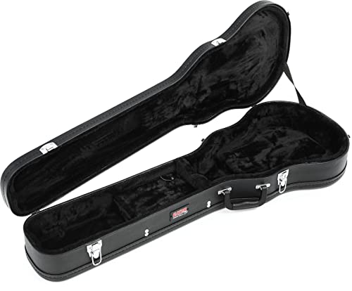 Gator Cases Traditional Series Hard-Shell Wood Case for Les Paul Style Guitars (GWE-LPS-BLK)