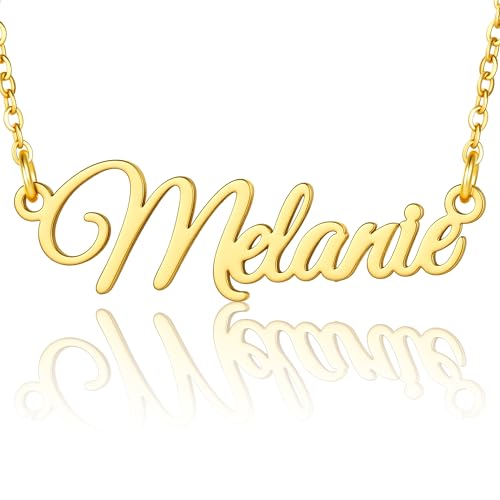 Ritach Name Necklace - Custom Necklace Personalized Necklaces for Women Melanie Custom Name Necklace Personalized Gifts Customized Gifts for Women Melanie