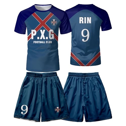 PHARCOYOU Blue Lock - Conjunto de dos piezas de camiseta de