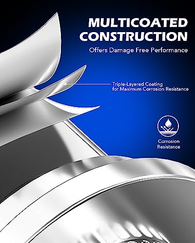 M12x1.5 Lug Nuts with Mag Seat, 13/16" 21mm Hex 1.46x1.17 in. Chrome Plated Wheel Accessories Compatible with Hyundai Equus Kia Amanti Lexus ES330 Toyota Camry Corolla Tacoma & More, Set of 20