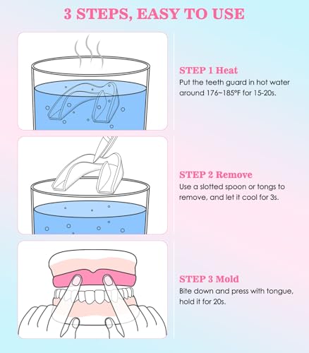 Image of Anti Grinding Guard,Mouth Guard for Grinding Teeth at Night,2 Color Night Guards for Teeth Grinding,4 Pack /2 Size
