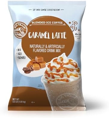Big Train Blended Ice Coffees Caramel Latte 3.5 lb / 56oz - Single Bag