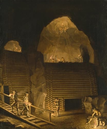 Tableaux peinture sur toile Mine de cuivre de Falun Pehr Hilleström 60x90cm