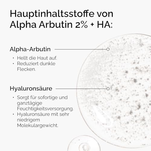 The Ordinary Alpha Arbutin 2% + HA – Serum mit Alpha-Arbutin und Hyaluronsäure, hellt die Haut auf und wirkt gezielt gegen dunkle Flecken… – Ansicht 2