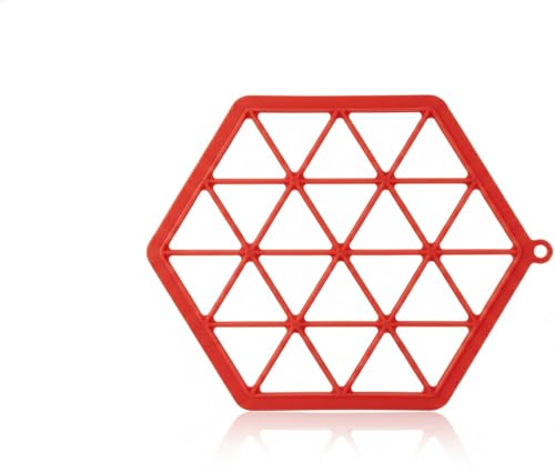Image of Roventa Samosa Maker and Dumpling Press, Hexagonal Shape, Red