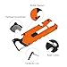 ALBATROSS Utility Knife with Replaceable Razor Blade, Multitool with Screwdrivers, Rope cutter and Bottle Opener - G10 Handle, Another Add Three Replaceable New Blades (Orange)
