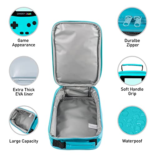 Tongtai Boy Lunch Box Kids Lunch Bag Insulated Leather Gameboy Thermal Lunch Bag For School Insulated Cooler Bag Waterproof Game Lunch Boxes For Boys Girls Kids Toddlers Teen #TOP5