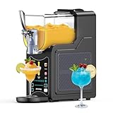 Slush Maschine für Zuhause, Richday Einfach zu Bedienende Kabellose Slush Maschine für Frozen Margaritas, Frappés, Eiscreme – Weiß
