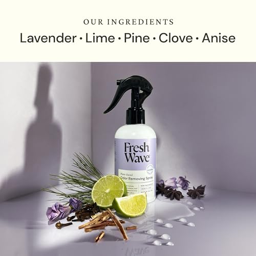 fresh wave lavender scent odor removing spray 8 fl oz  pack of 2  odor absorber for home furniture fabrics amp trash  safer odor relief
