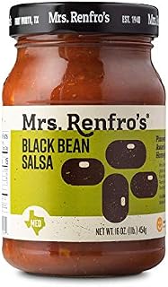 Mrs. Renfro's Black Bean Salsa, Gluten Free, No Sugar Added, 16 oz Jar