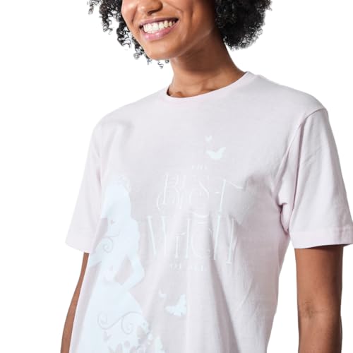 Bioworld Camiseta feminina Wicked Best Witch rosa gola redonda manga curta, Wicked Best Witch, GG