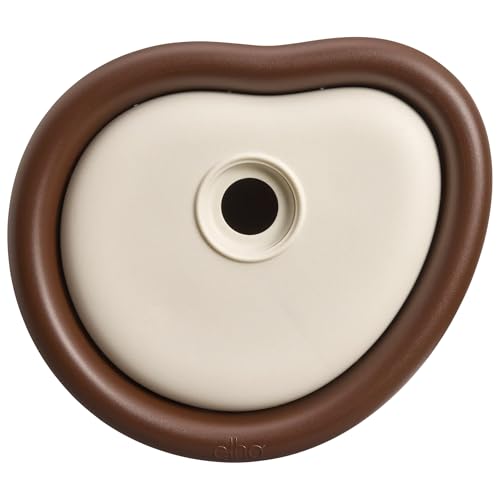 Elho Organic Bird House 25cm - Bird Box for Garden - Suitable for more than 11 Species - 100% Recycled Plastic - L27.4 x W16.8 x H25.4 cm - Brown/Chestnut Brown