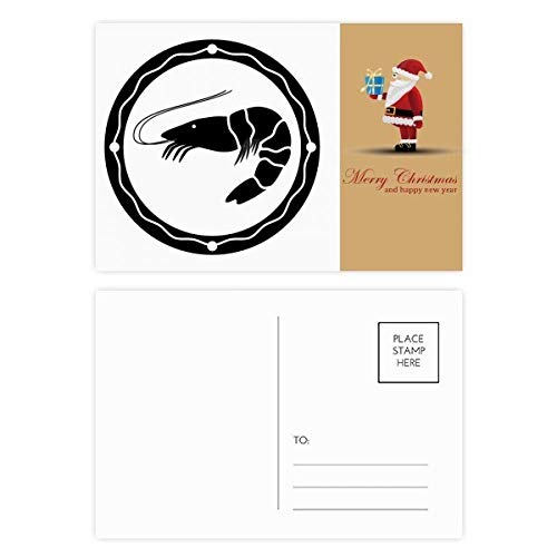 Cartes postales crevettes Père Noël le cadeau idéal pour passionnés de biologie marine