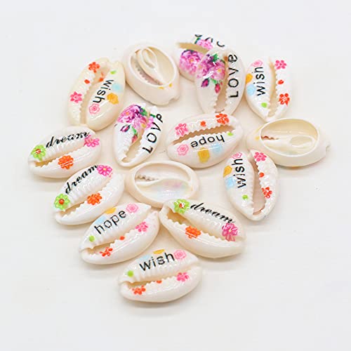 50 pcs Natural Shell Beads Colorful Small Conch Shell Loose Beads Exquisite Pattern sea Nail Bead pendnats for hewelry Making Necklace Bracelet Fish Tank Decoration by LHJ - Used condition - Image 8