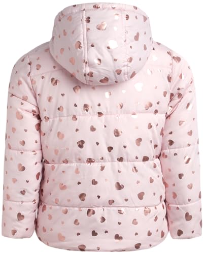 Image of Pink Platinum Girls Snowsuit 2-Piece Insulated Hooded Jacket & Bib