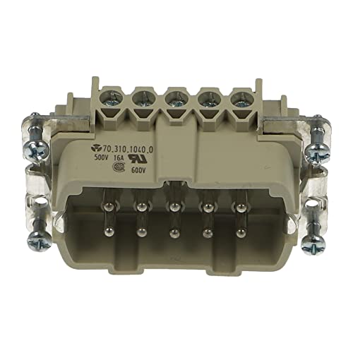 70.310.1040.0 | BAS STS 10 2,5 50 | WIELAND REVOS Plug Insert, 10 Pole + Earth, Screw Connection, 500V 16A