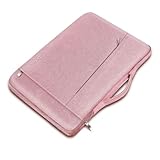 Ferkurn パソコン ケース 11.6 12 12.5 インチ PCケース 衝撃吸収 パソコンバッグ タブレット ケース 撥水加工 手提げカバン パソコンケース 持ち歩き 通勤 ビジネス ラップトップ クロームブック 12.3-13" Surface Pro 9 8 7 X/Surface laptop go 12.4/iPad Pro 12.9/Dynabook C1/NEC Chromebook y3 y2/dell chromebook 3100/Macbook 11 Air 12/Lenovoレノボ 300e IdeaPad/Acer Spin 511 311/Fujitsu/ASUS/HP Chromebook 11 12.1/Let's note12.1 対応 PCインナーバッグ (ピンク)