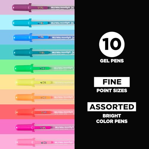 Set de 10 bolígrafos Sakura Gelly Roll Moonlight 0.6 mm miniatura 2