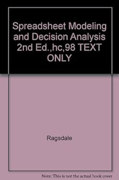 Hardcover Spreadsheet Modeling and Decision Analysis 2nd Ed.,hc,98 TEXT ONLY Book