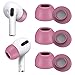 Produktbild Verbessert Ear Pads für AirPods Pro, Memory Foam Tips Anti-Rutsch-Ohrstöpsel Ersatz, Geräuschreduzierung, weiche Ohrhörer Tips für AirPods Pro, 3 Paar (S/M/L Erdbeerrosa)