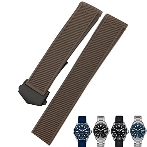 Bracelet montre caoutchouc silicone étanche Tag Heuer Carrera Aquaracer F1