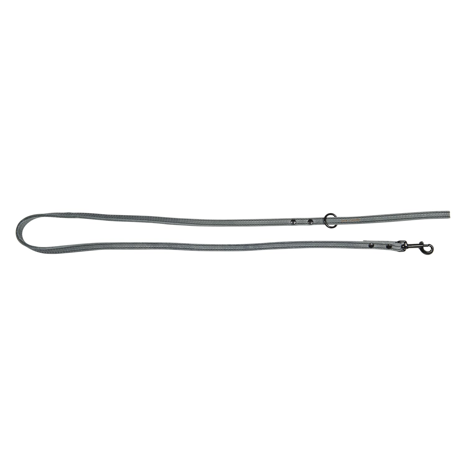 JACK AND VANILLA, Dog Lead, Black Label Model, Colour: Grey, Size 10 mm x 120 cm