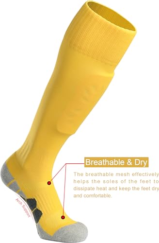 Image of APTESOL Knee High Sport Soccer Baseball Socks for Youth Boys Girls (1 /3 /5 Pairs)