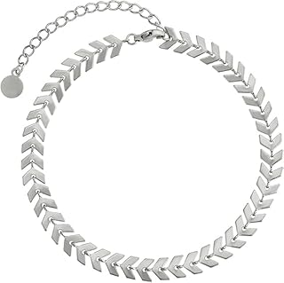 Fayruz Jewelry Simple Brass Ankle Bracelet Holiday Style for Women Flat Arrow Chain Foot Jewelry Summer Daily Holiday for All People