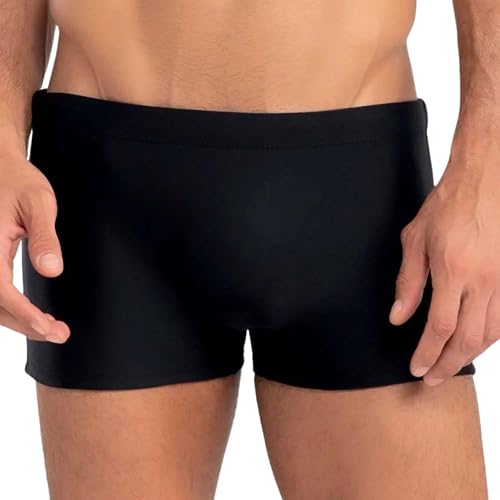 MASH Sunga Boxer Masculina Natação Box UV50+ Xtra® Life, Preto, XGG